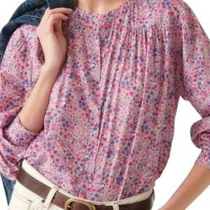 BA&SH Cotton Floral Print Blouse
